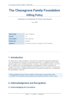 Gifting Policy